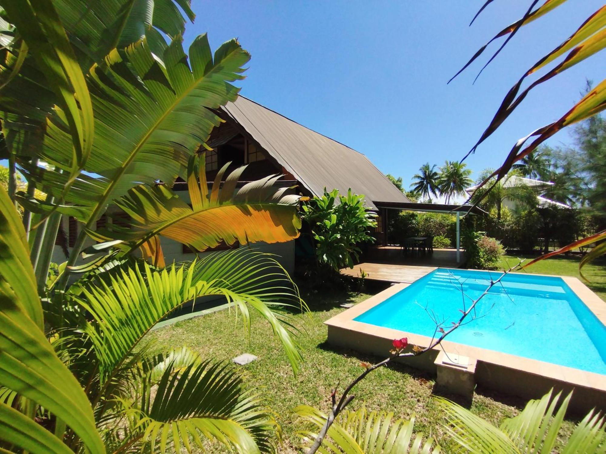 Moorea Pool & Lagoon House Villa Bagian luar foto